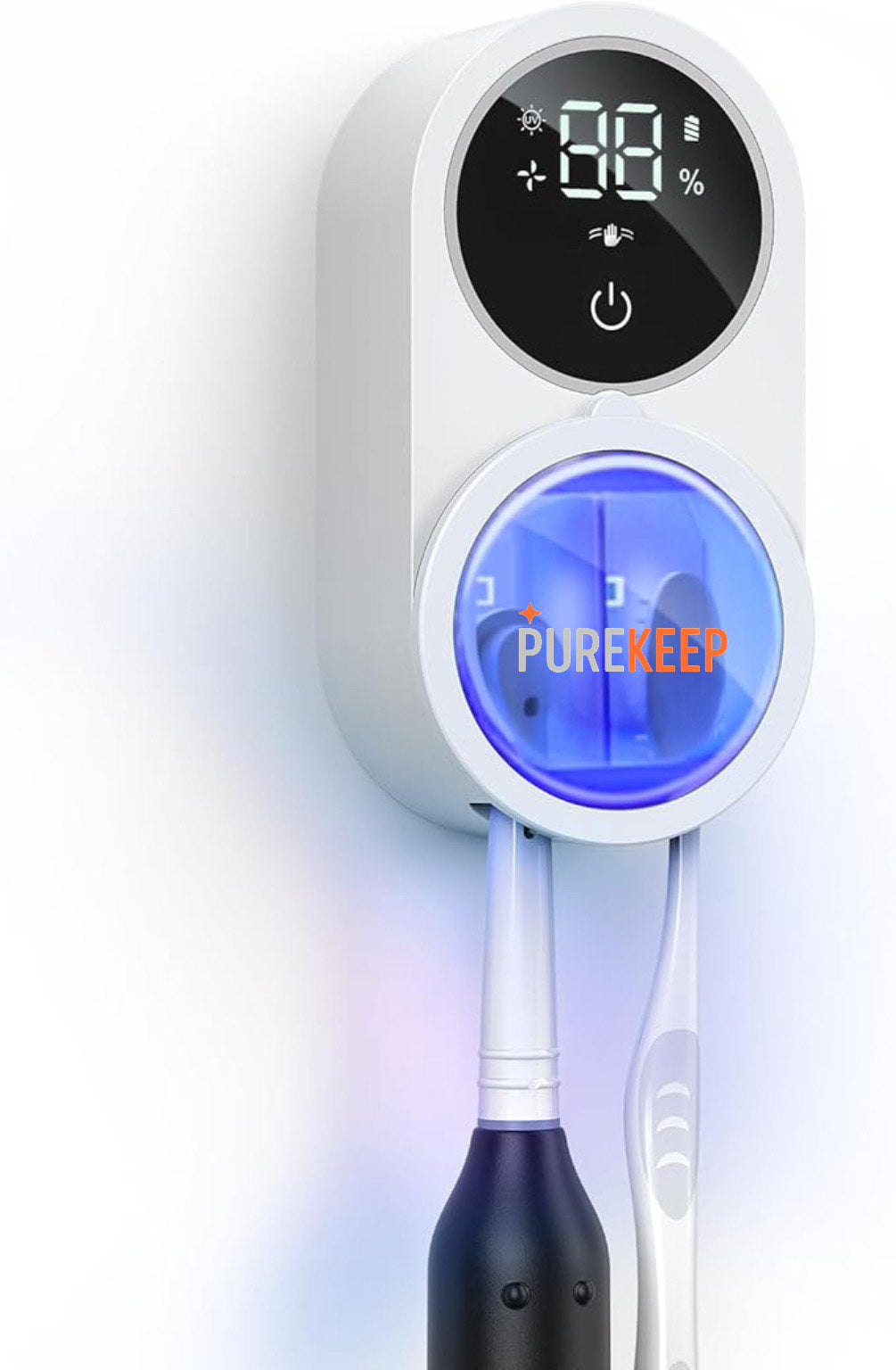 PureKeep Toothbrush Cleaner | UV Sanitizer & Smart Holder
