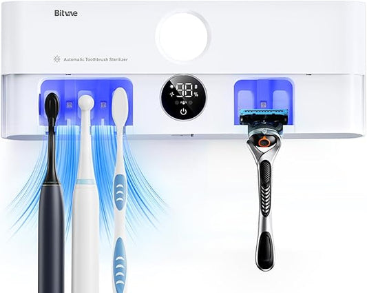 PureKeep Toothbrush Cleaner | UV Sanitizer & Smart Holder 5 slots